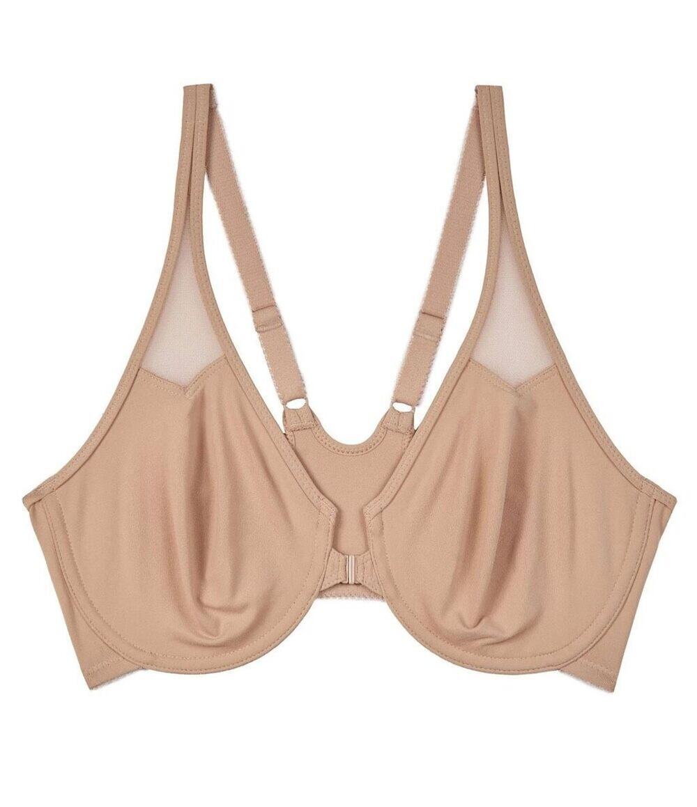 Wacoal Body by Wacoal Racerback Underwire Front Close Bra Toast 38B